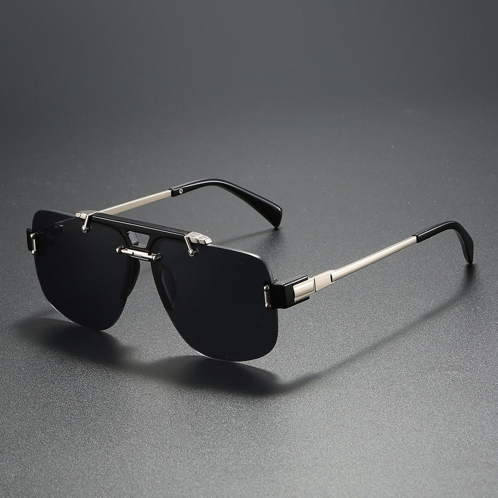 Modern Flat-Top Aviator Sunglasses