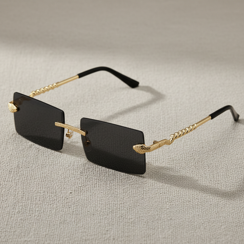 Golden Viper Rimless Sunglasses