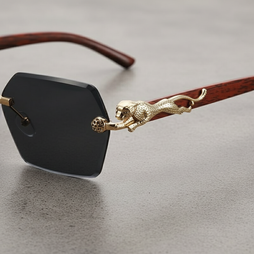 Panther King Rimless Sunglasses