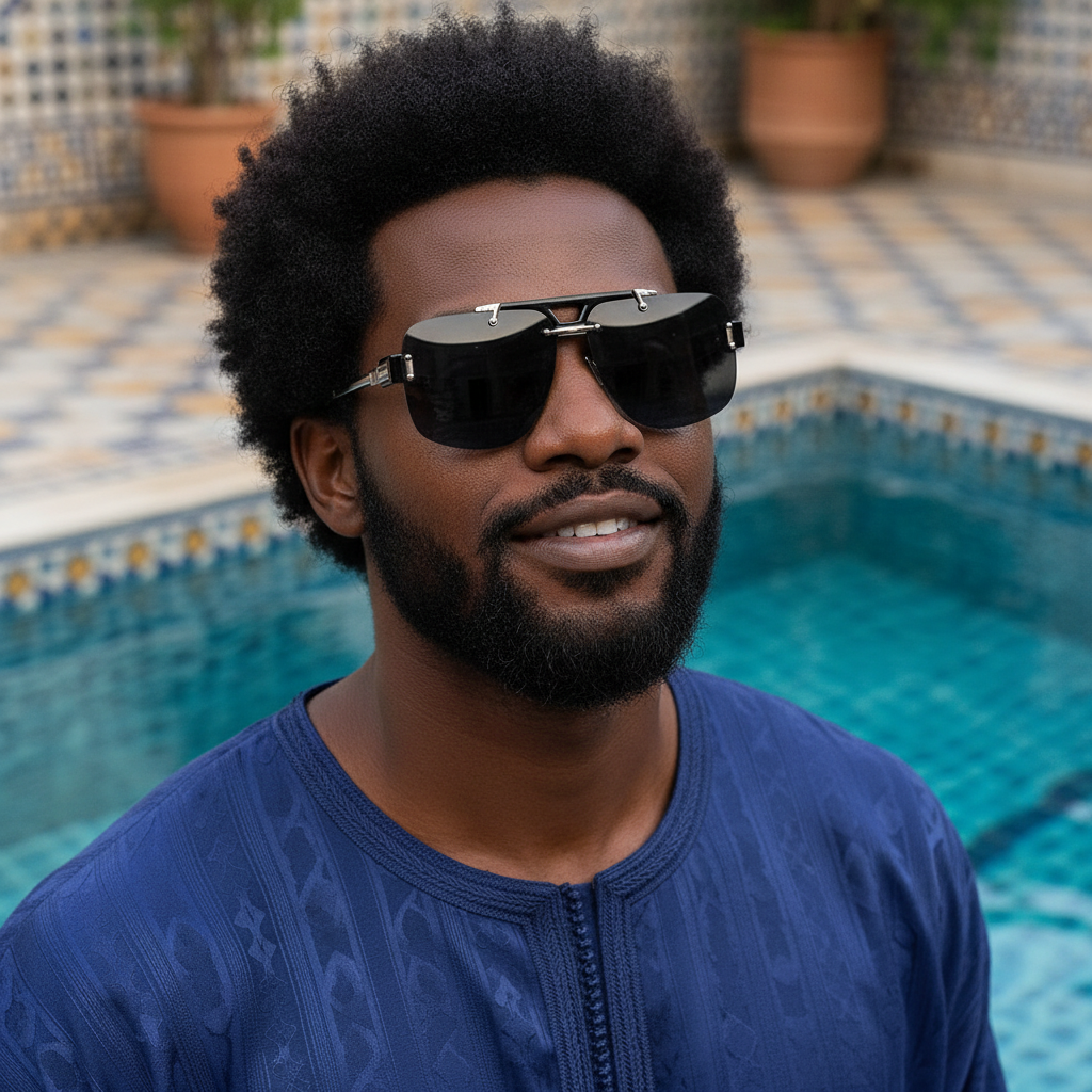 Modern Flat-Top Aviator Sunglasses