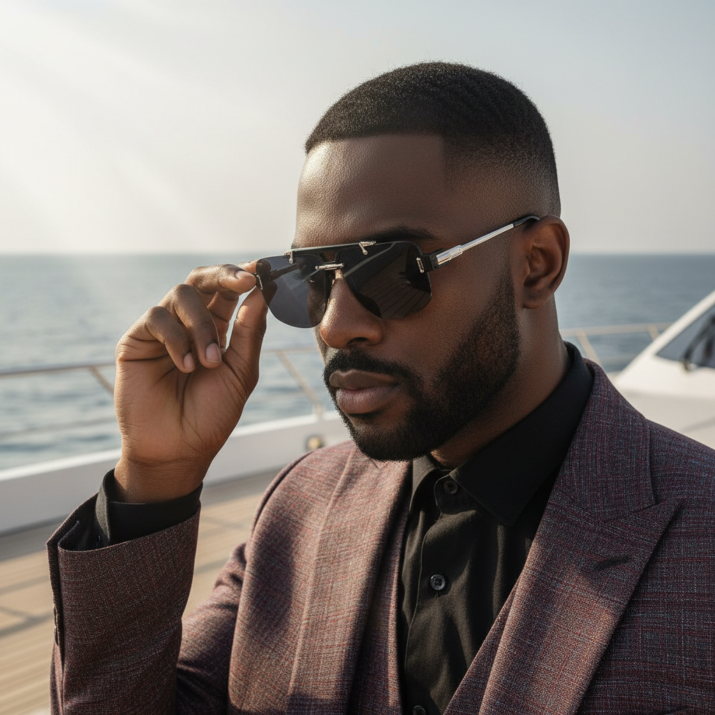 Modern Flat-Top Aviator Sunglasses