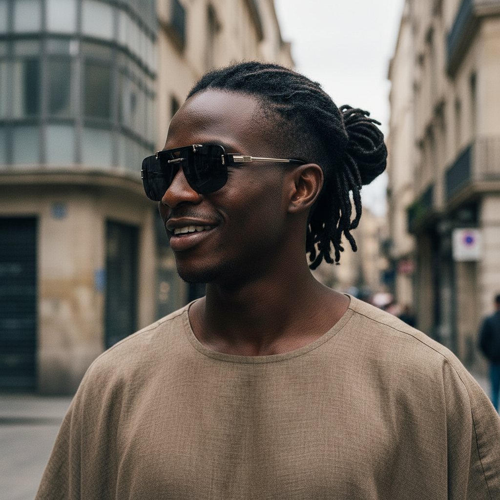 Modern Flat-Top Aviator Sunglasses